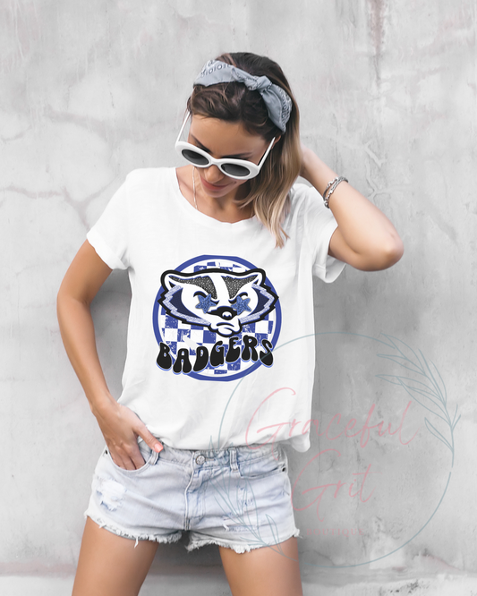 Retro Mascot Badger Tee