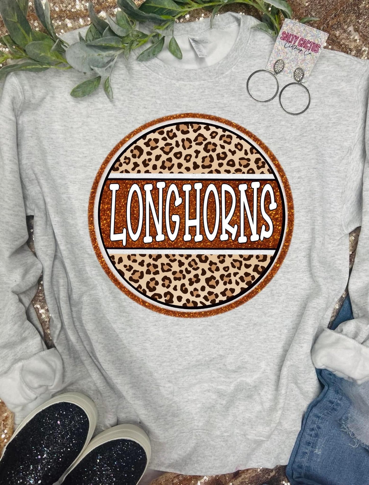 Longhorn Round Leopard Shirt