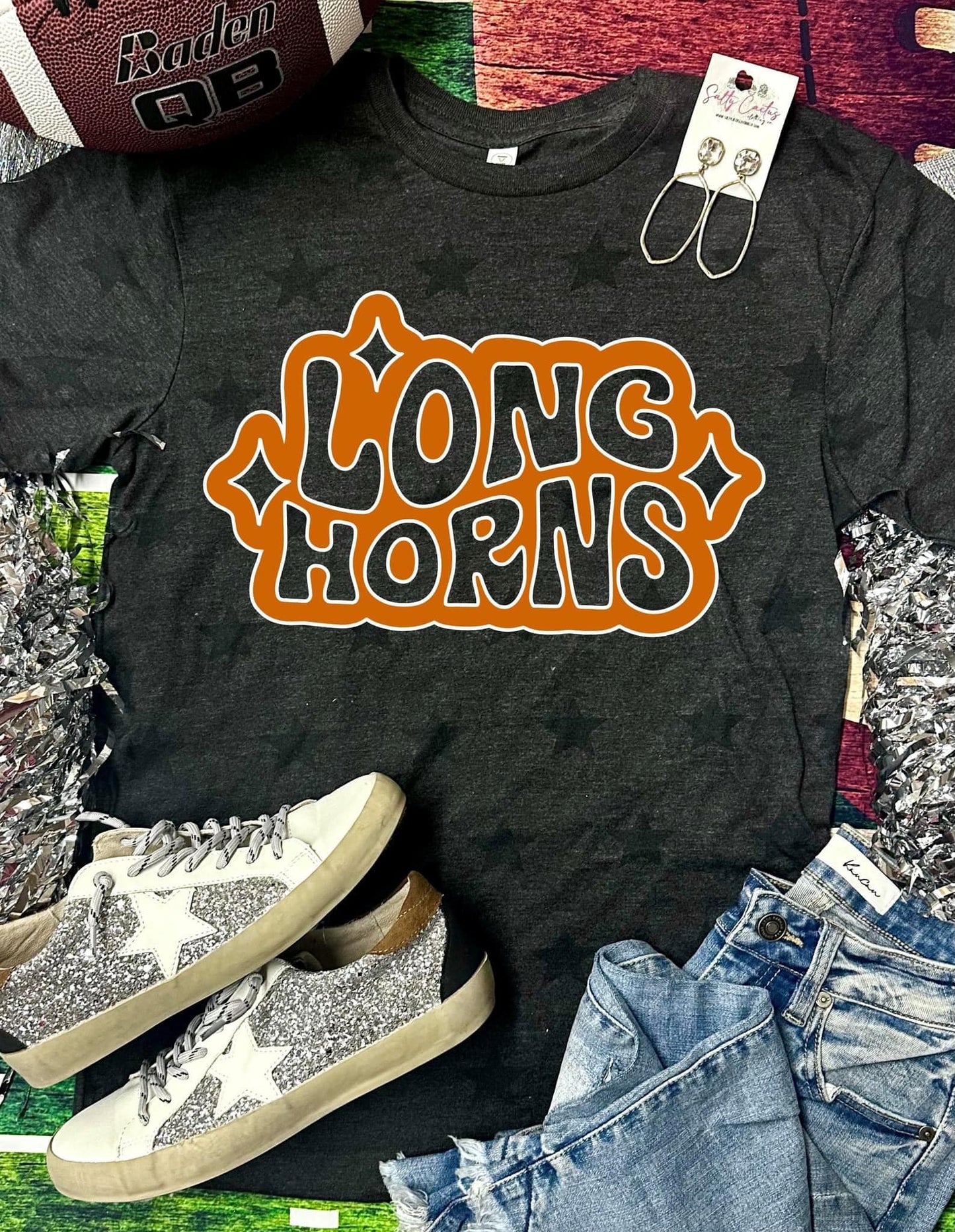 Groovy Longhorn Star Tee