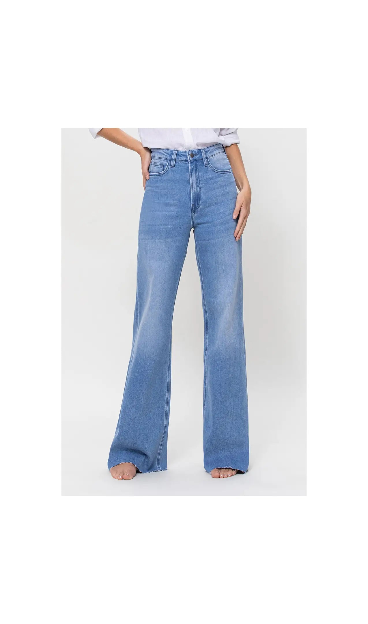 Vervet SUPER HIGH RISE WIDE LEG JEAN