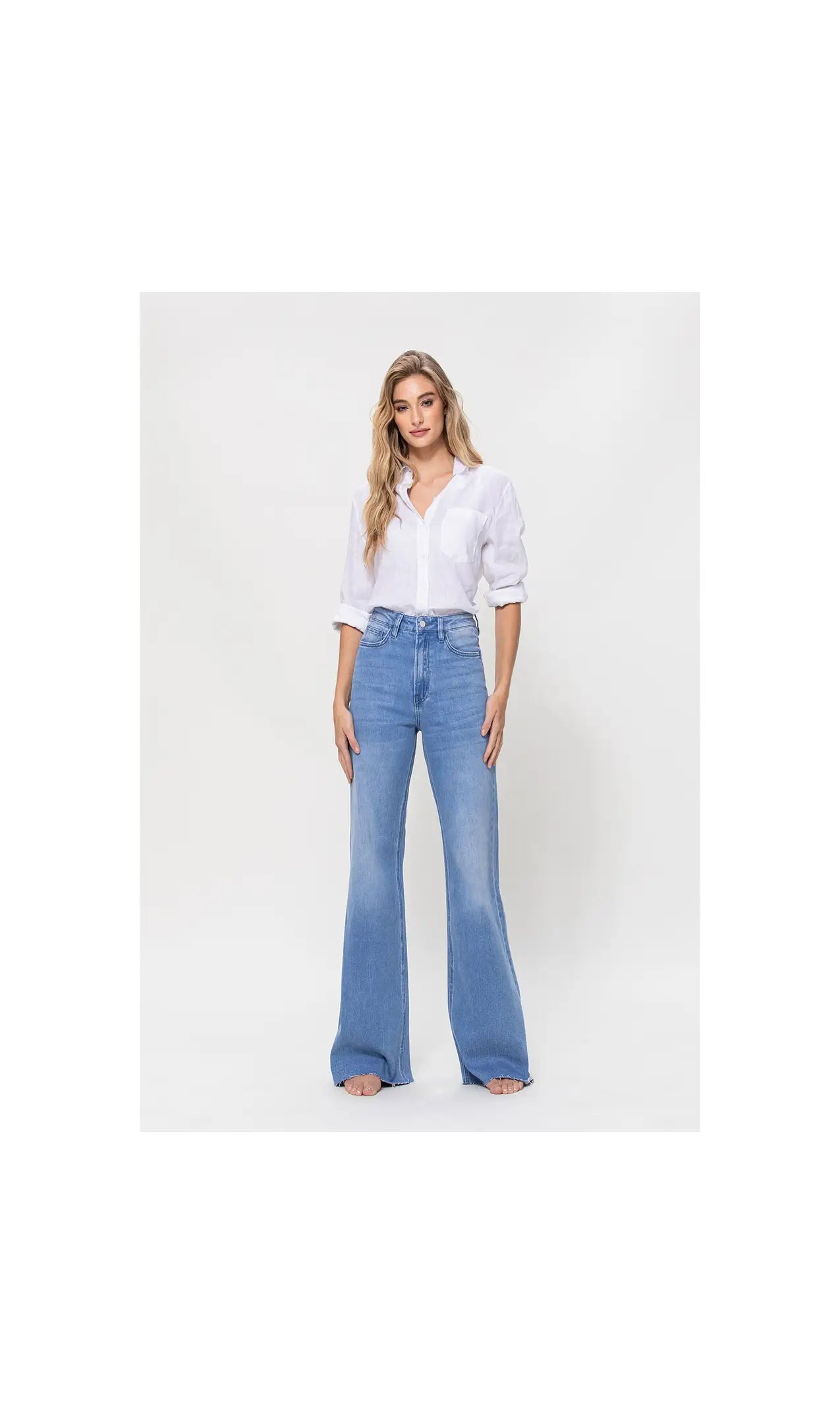 Vervet SUPER HIGH RISE WIDE LEG JEAN